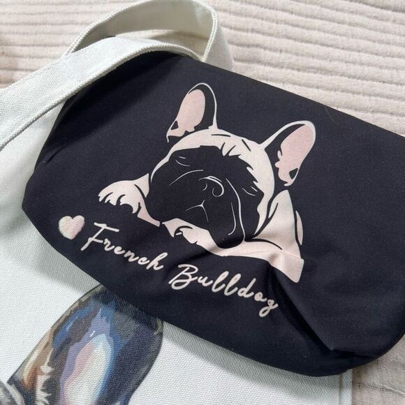 French Bulldog Gift Set, Tote Bag, Make Up‎ Bag,  Christmas Gift - Picture 2 of 6